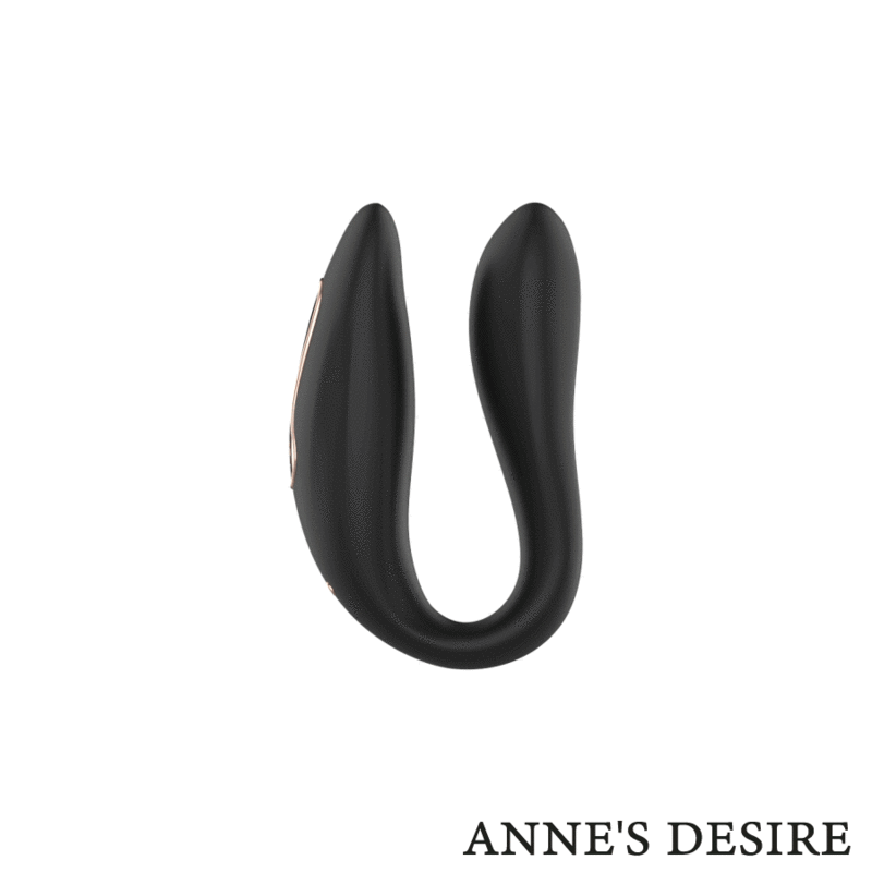 Image of ANNE'S DESIRE - DUAL PLEASURE TECNOLOGÍA WATCHME NEGRO/GOLD - annesdesire