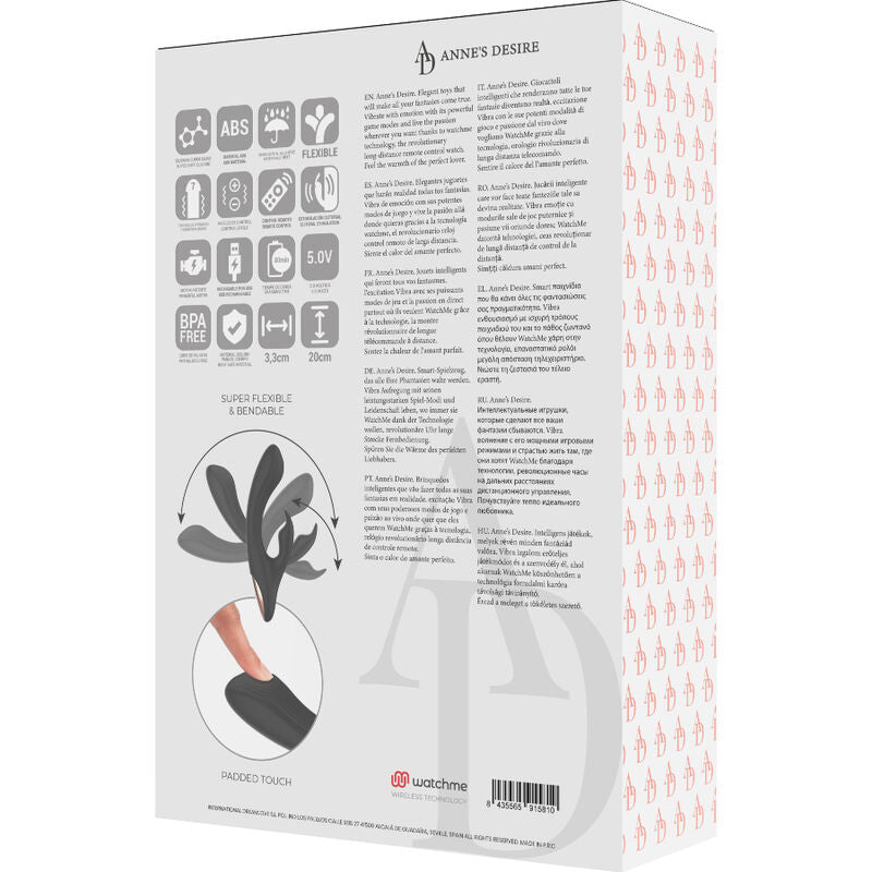 Image of ANNE'S DESIRE  - RABBIT CONTROL REMOTO TECNOLOGÍA WATCHME NEGRO - annesdesire