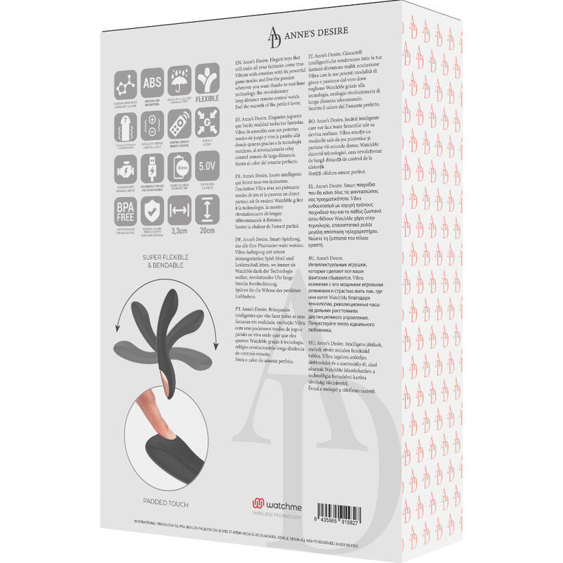 Image of ANNE'S DESIRE - CURVE CONTROL REMOTO TECNOLOGÍA WATCHME NEGRO / GOLD - annesdesire