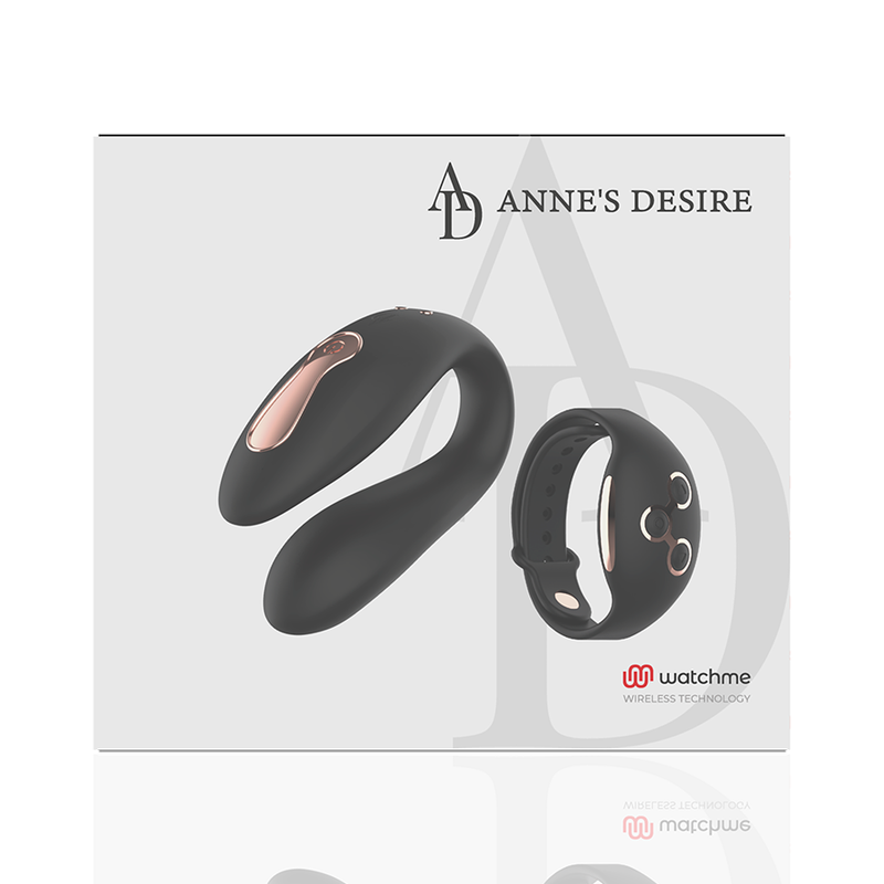 Image of ANNE'S DESIRE - DUAL PLEASURE TECNOLOGÍA WATCHME NEGRO/GOLD - annesdesire
