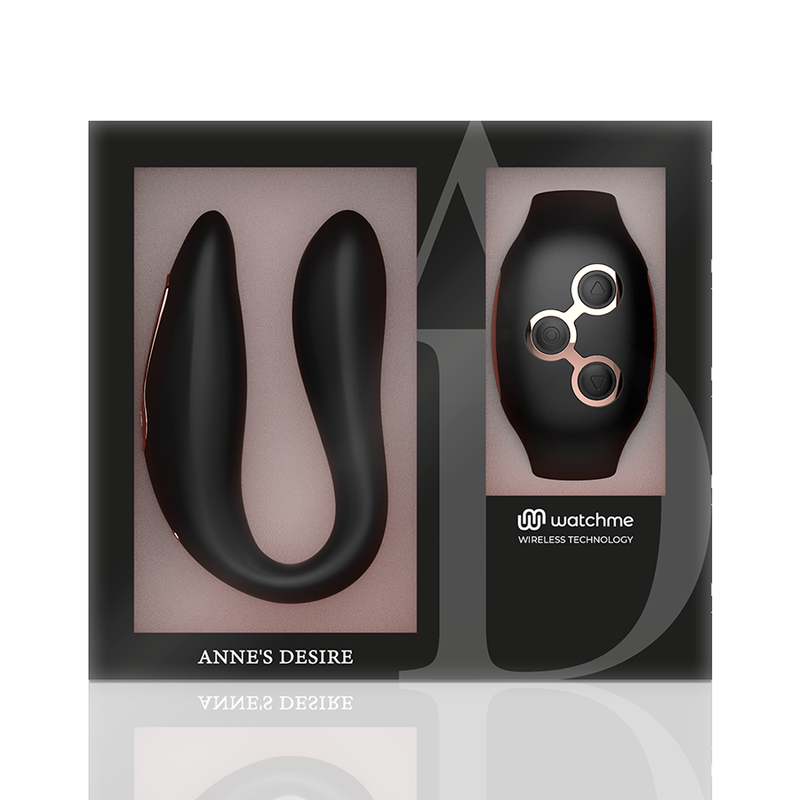 Image of ANNE'S DESIRE - DUAL PLEASURE TECNOLOGÍA WATCHME NEGRO/GOLD - annesdesire